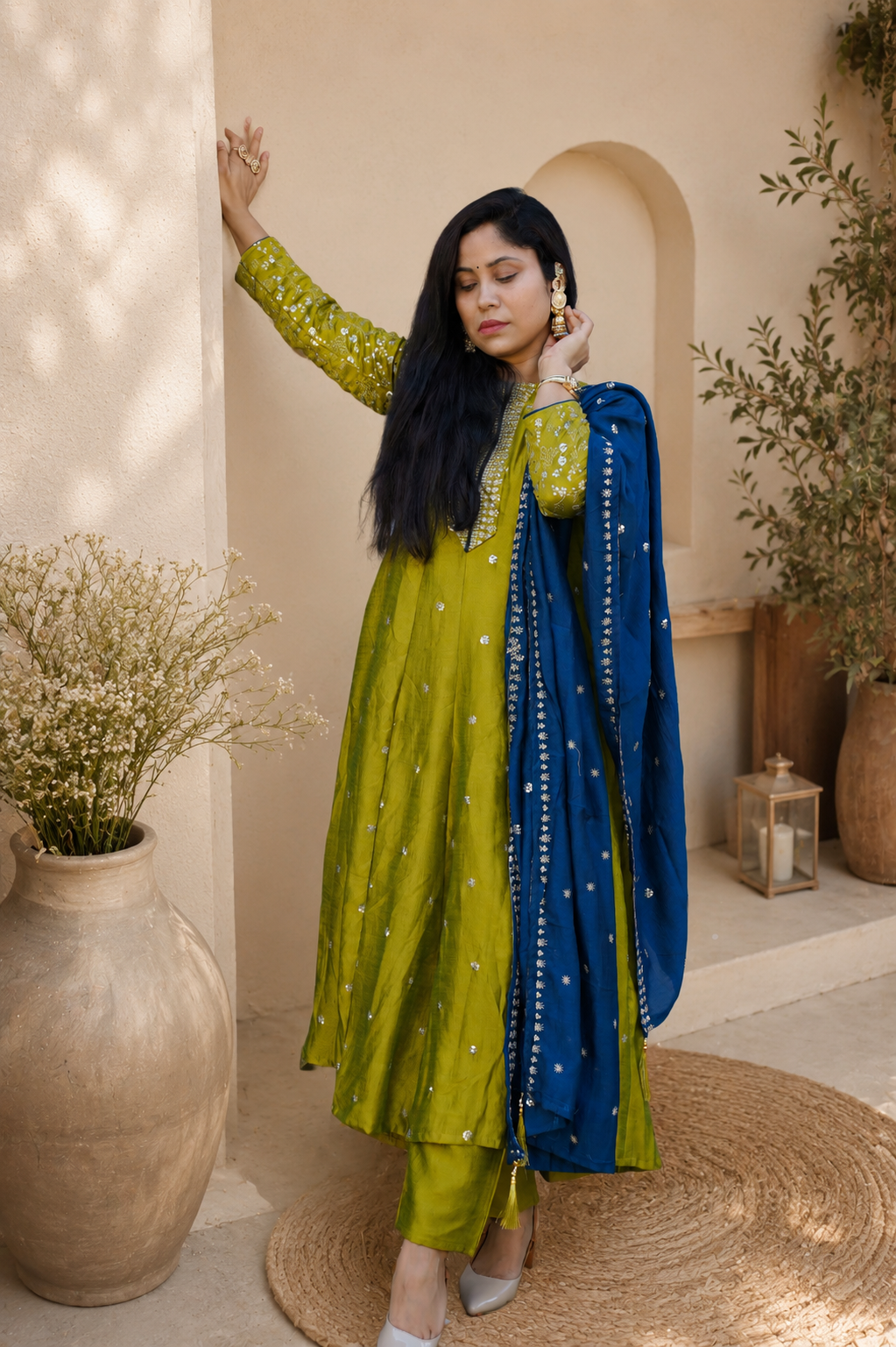 Embellished Anarkali Kurta Set