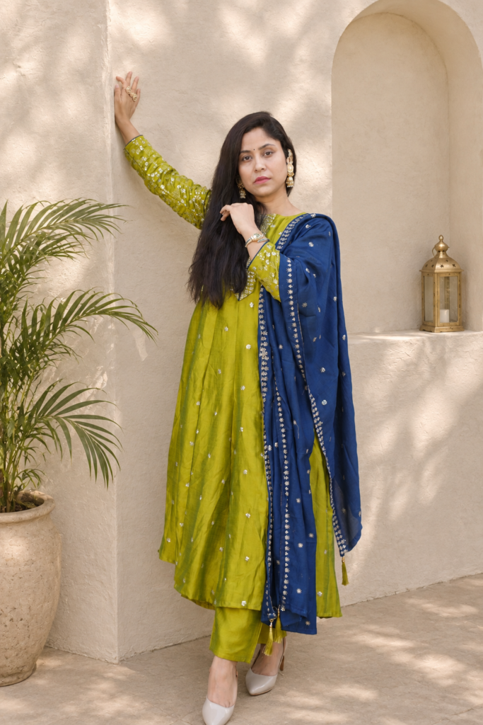 Embellished Anarkali Kurta Set