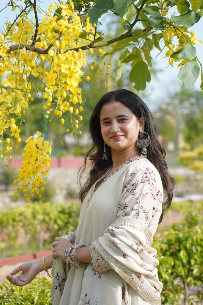 Embroidered A-Line Kurta Set