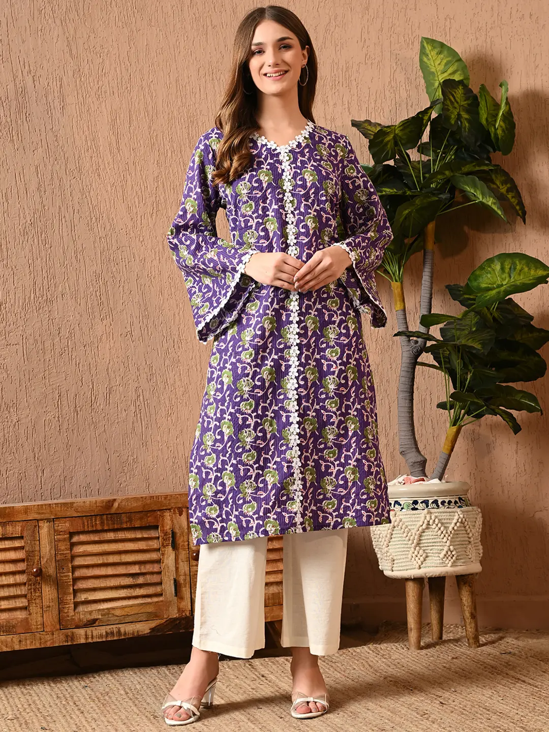 Kantha Stitch Kurti