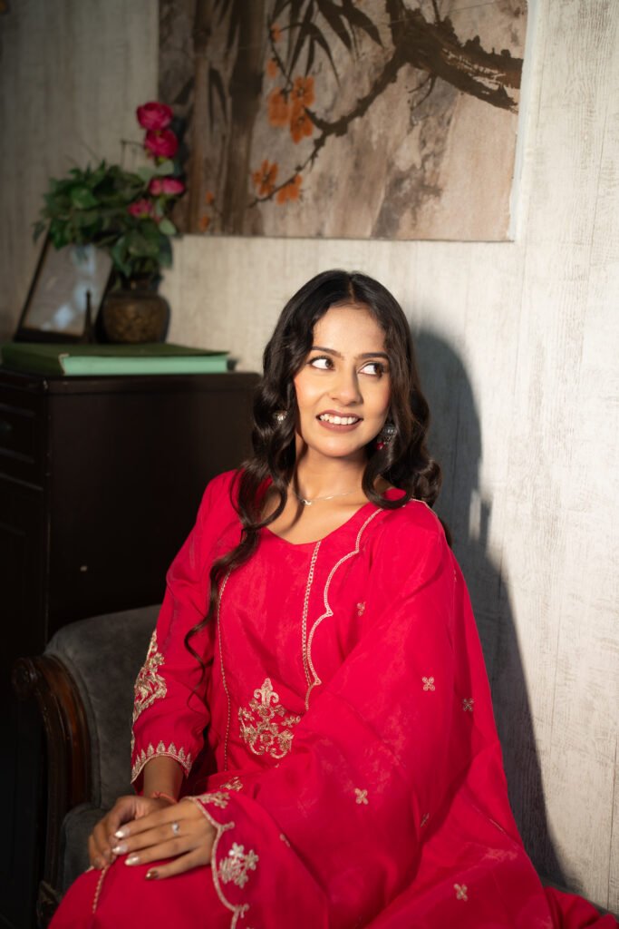 Vibrant Pink Royal Anarkali suit