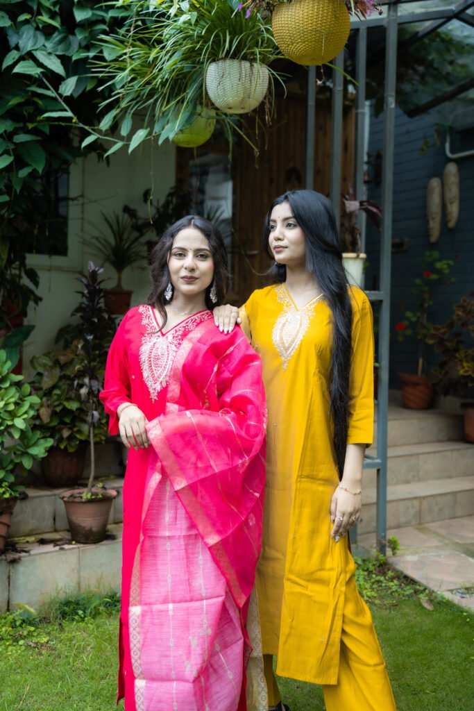 Sunehri Ada One signature design, two expressions of elegance