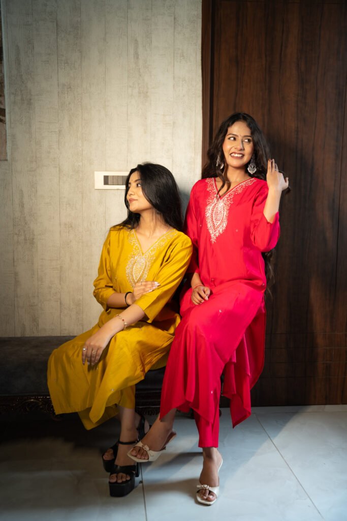 Sunehri Ada One signature design, two expressions of elegance