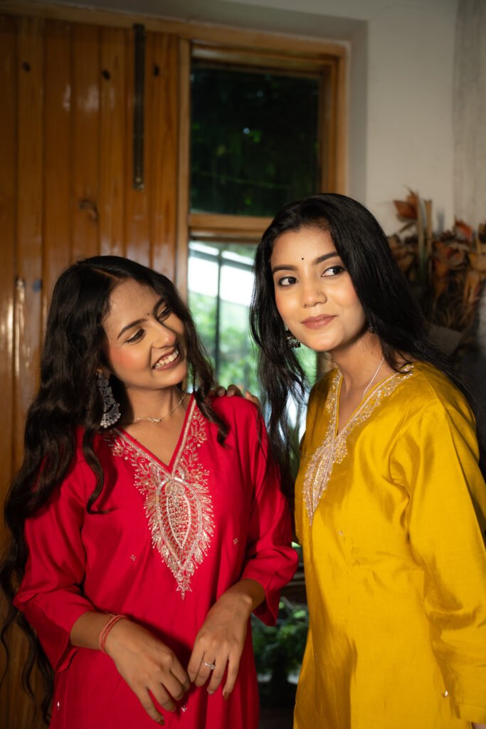 Sunehri Ada One signature design, two expressions of elegance