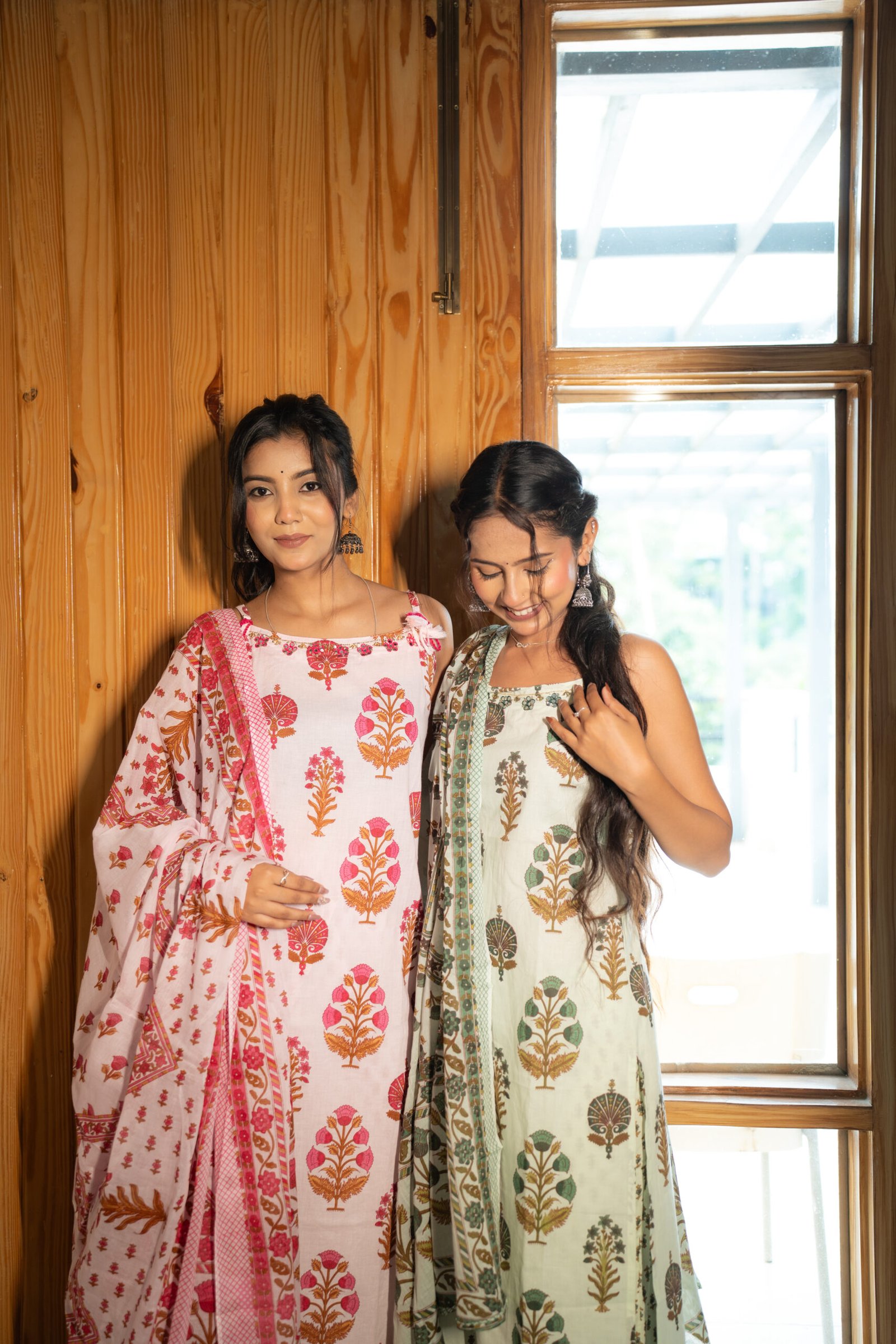 Blush Sage Printed Kurta Set
