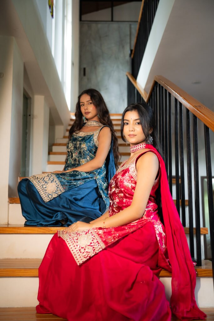 Heer Shagna Sharara Set