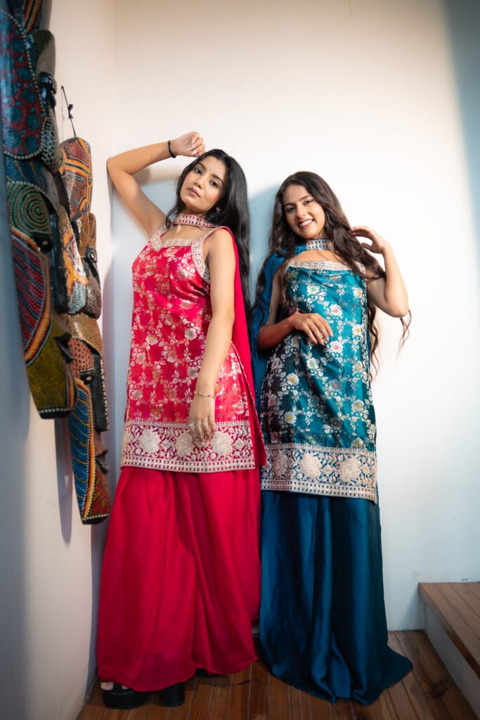 Heer Shagna Sharara Set