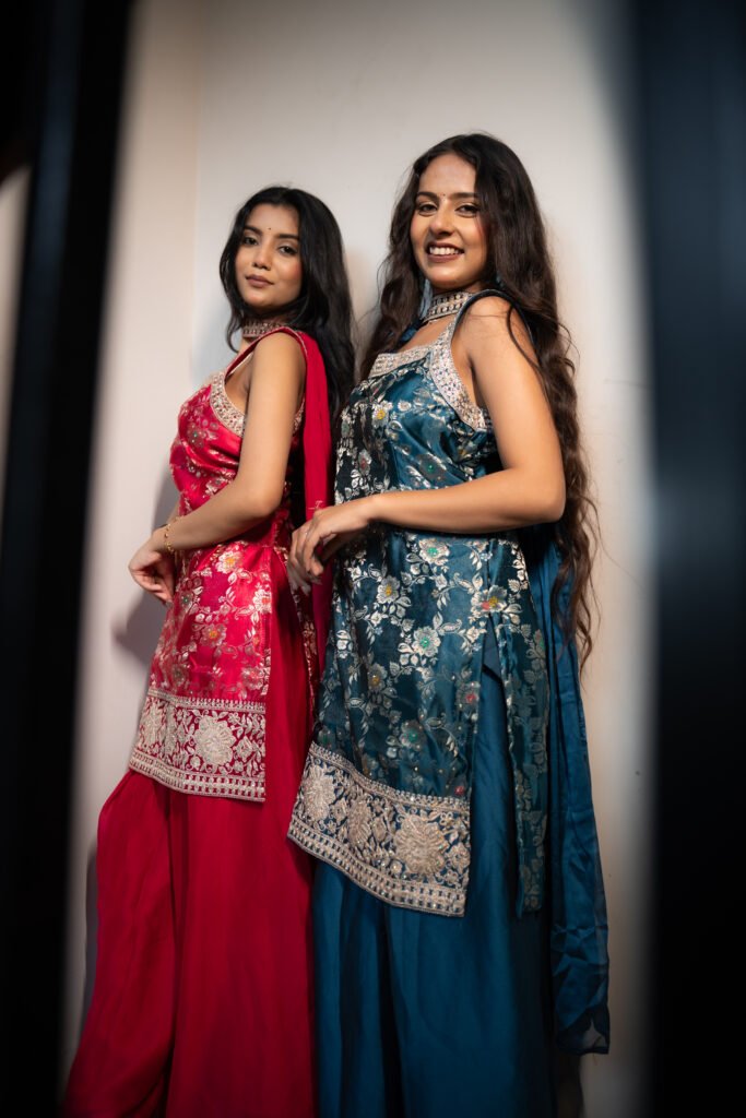 Heer Shagna Sharara Set
