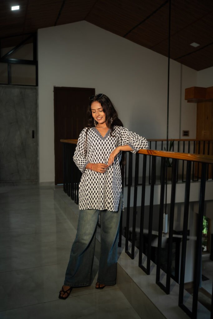 Monochrome Printed Kurti