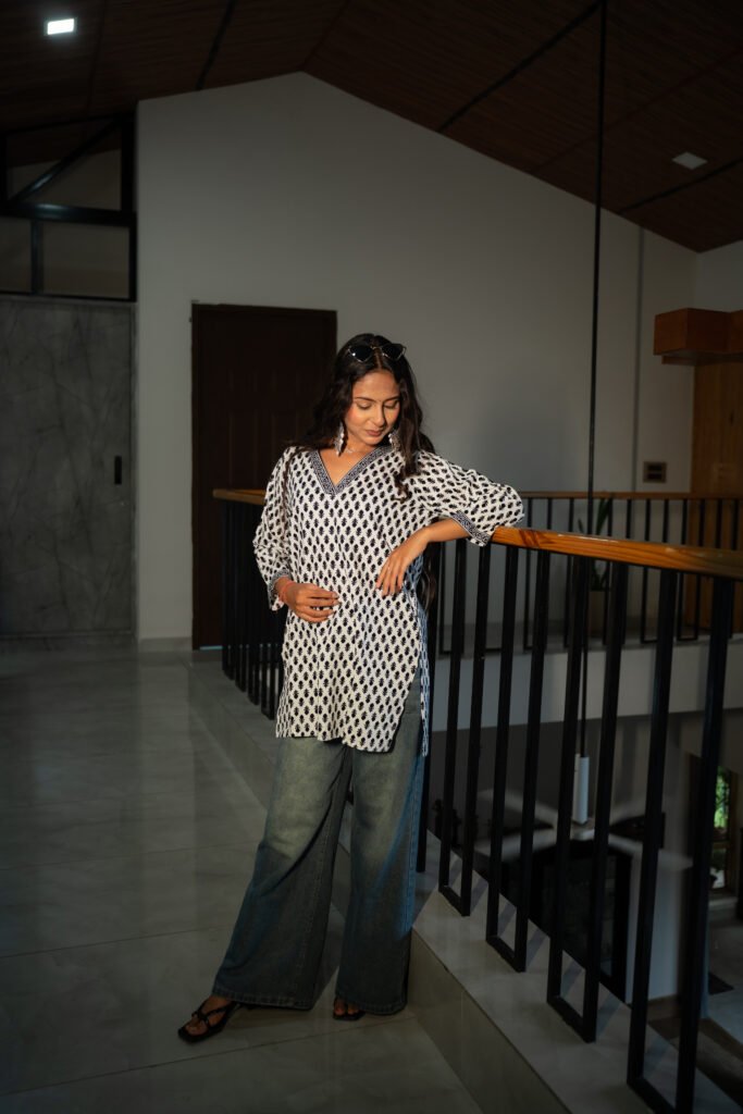 Monochrome Printed Kurti