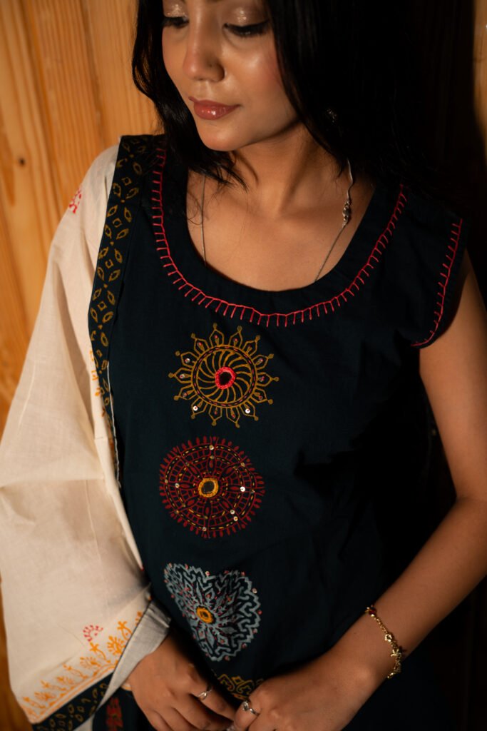 Rangoli Blue Printed Set