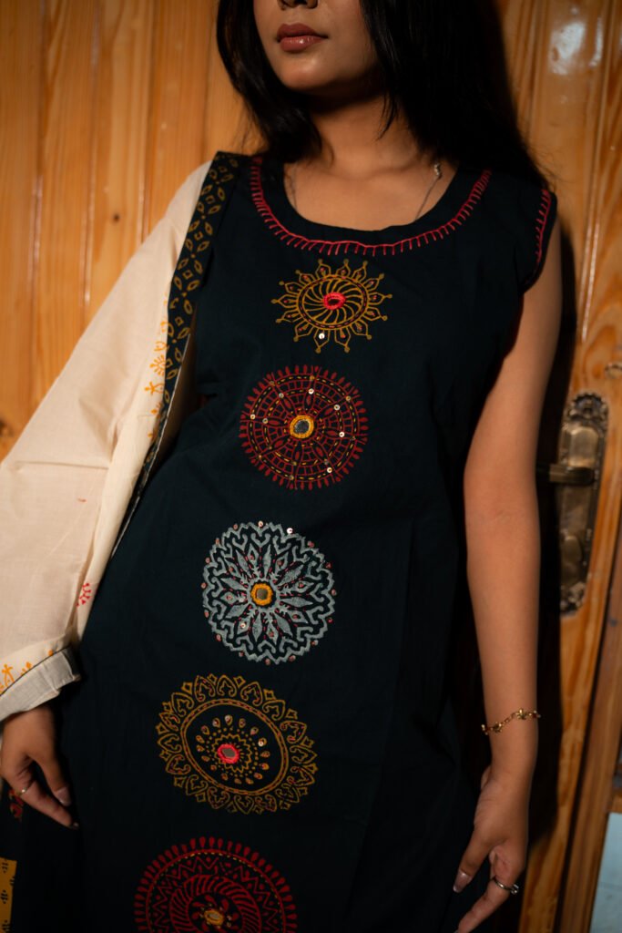 Rangoli Blue Printed Set