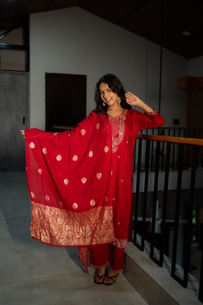 Riwaayat Embroidered Suit Set