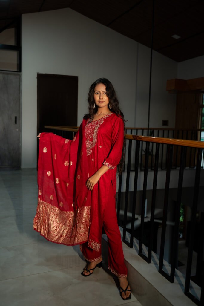 Riwaayat Embroidered Suit Set