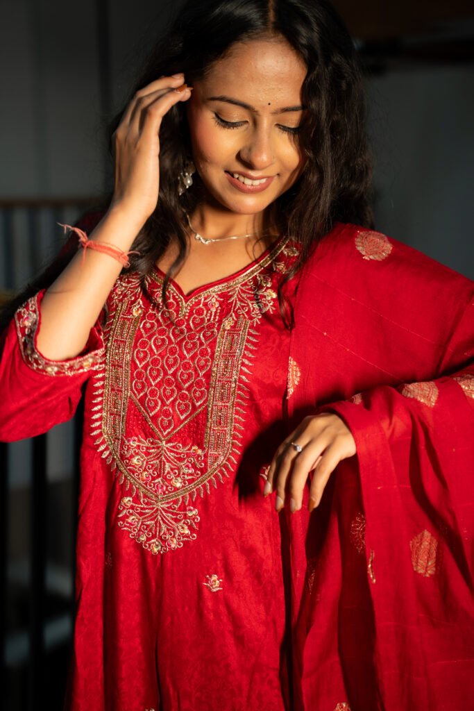 Riwaayat Embroidered Suit Set