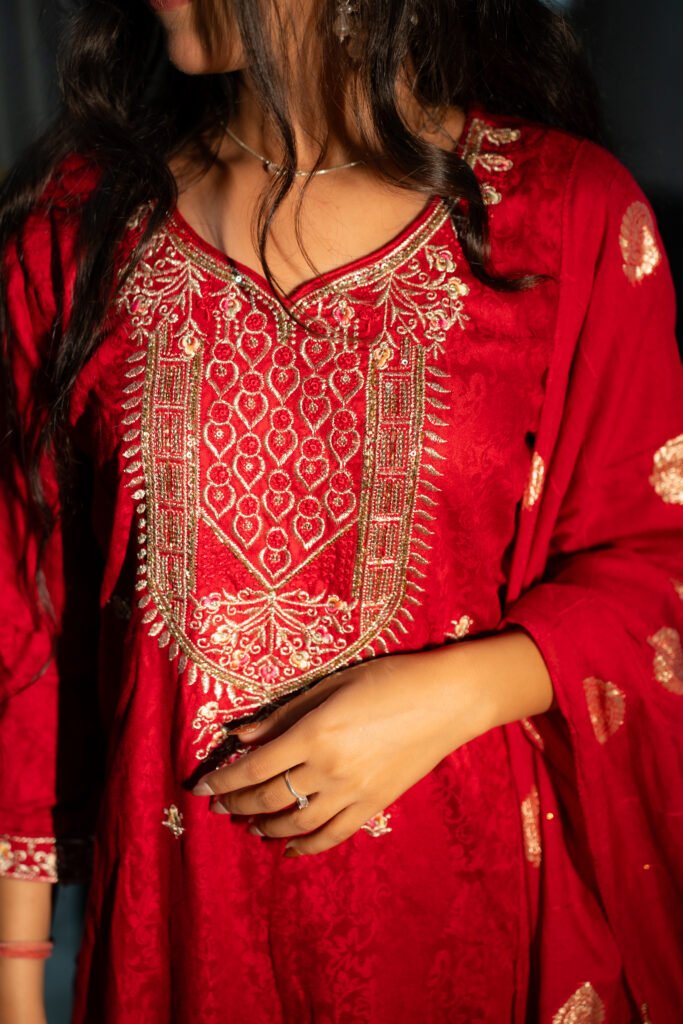 Riwaayat Embroidered Suit Set